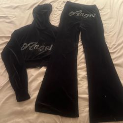 Angel velvet tracksuit