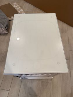 Dog Crate with Glass Top /nightstand..