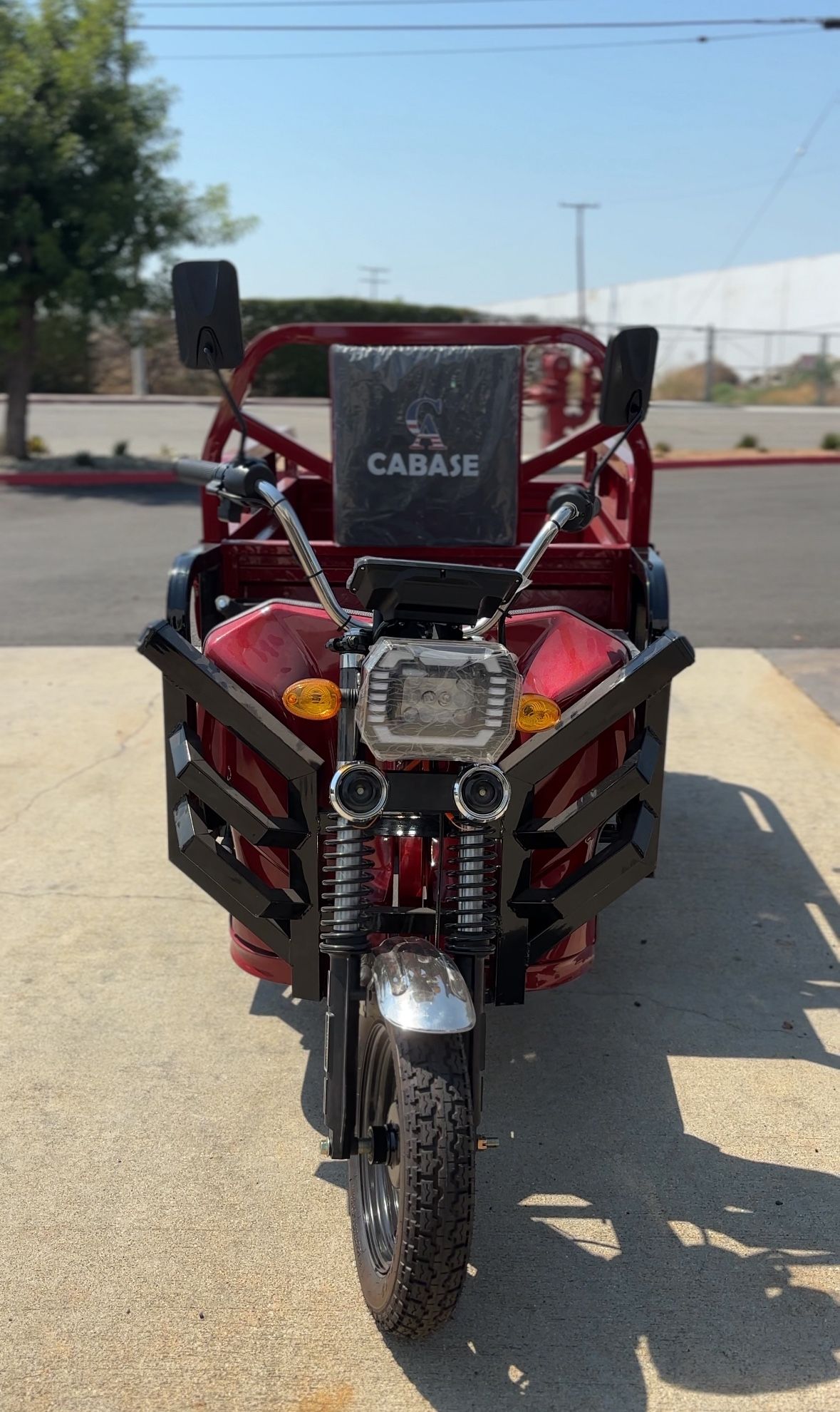 Electric Tricycle With Cargo Bed