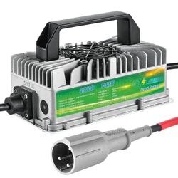 Yileide E800W Series Black 48V 15A Lead Acid Portable Golf Cart Battery Charger