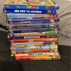 Disney And Others DVD $15 For 13 Dvd And 1 Blu-ray