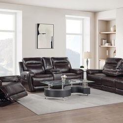 🔥Manual Reclining Sofa Sets 🔥Only $49 Today And Pay Later With Or Without Credi 🔥