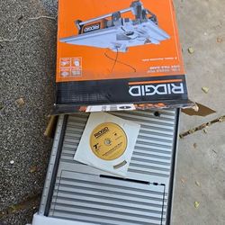 New in Box - RIDGID 6.5-Amp 7" Blade Corded Tabletop Wet Tile Saw