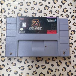 Mortal Kombat 3 SNES Cartridge Authentic 