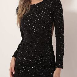 Lucy in the sky size large Black dress