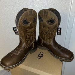 Brown PhantomRider Work Boots, Size 10 