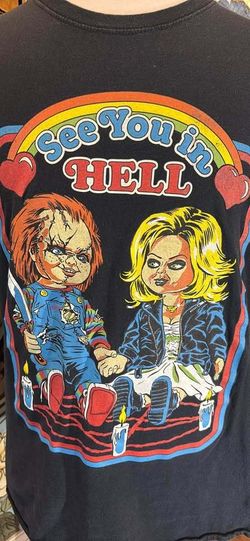Bride of Chucky See You In Hell Graphic T-Shirt Large