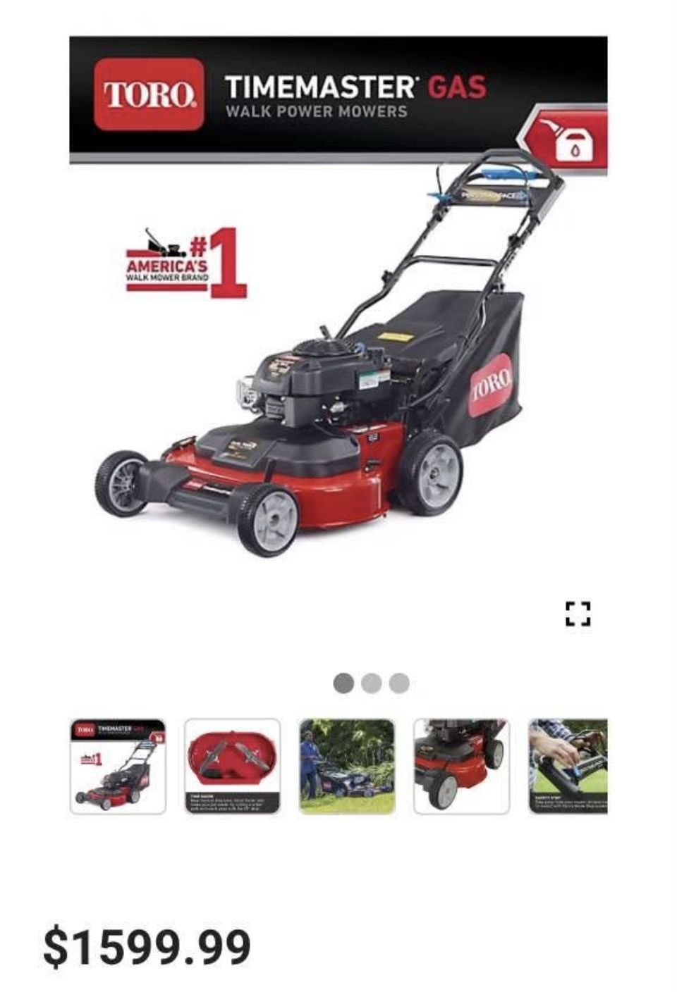 Toro Timemaster 30” New Never Used Personal Pace Self Propelled 