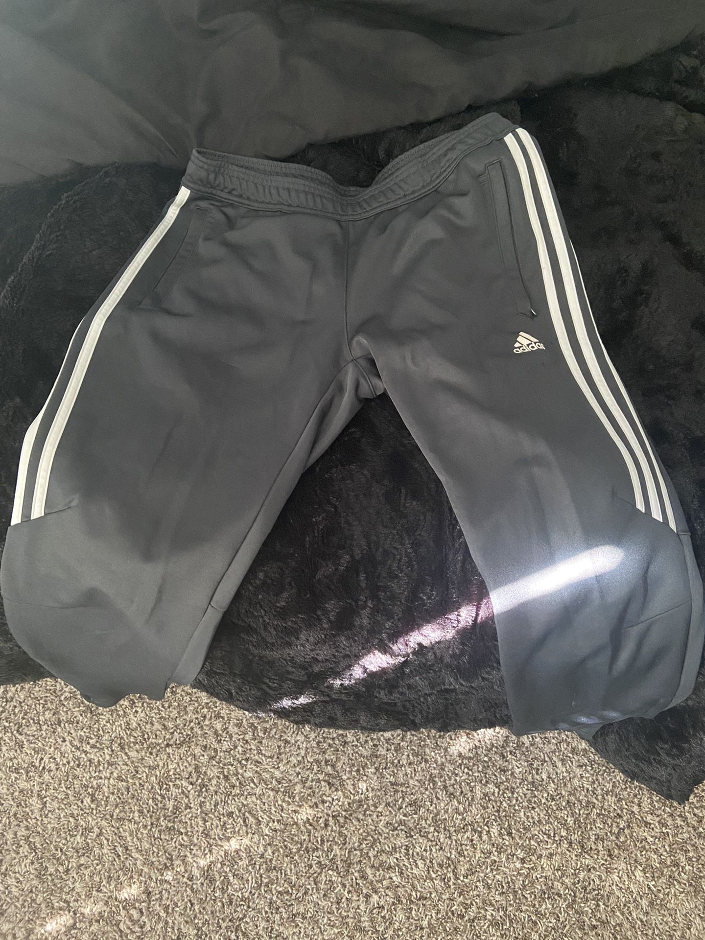 Adidas Track Pants Size M Dark Gray 