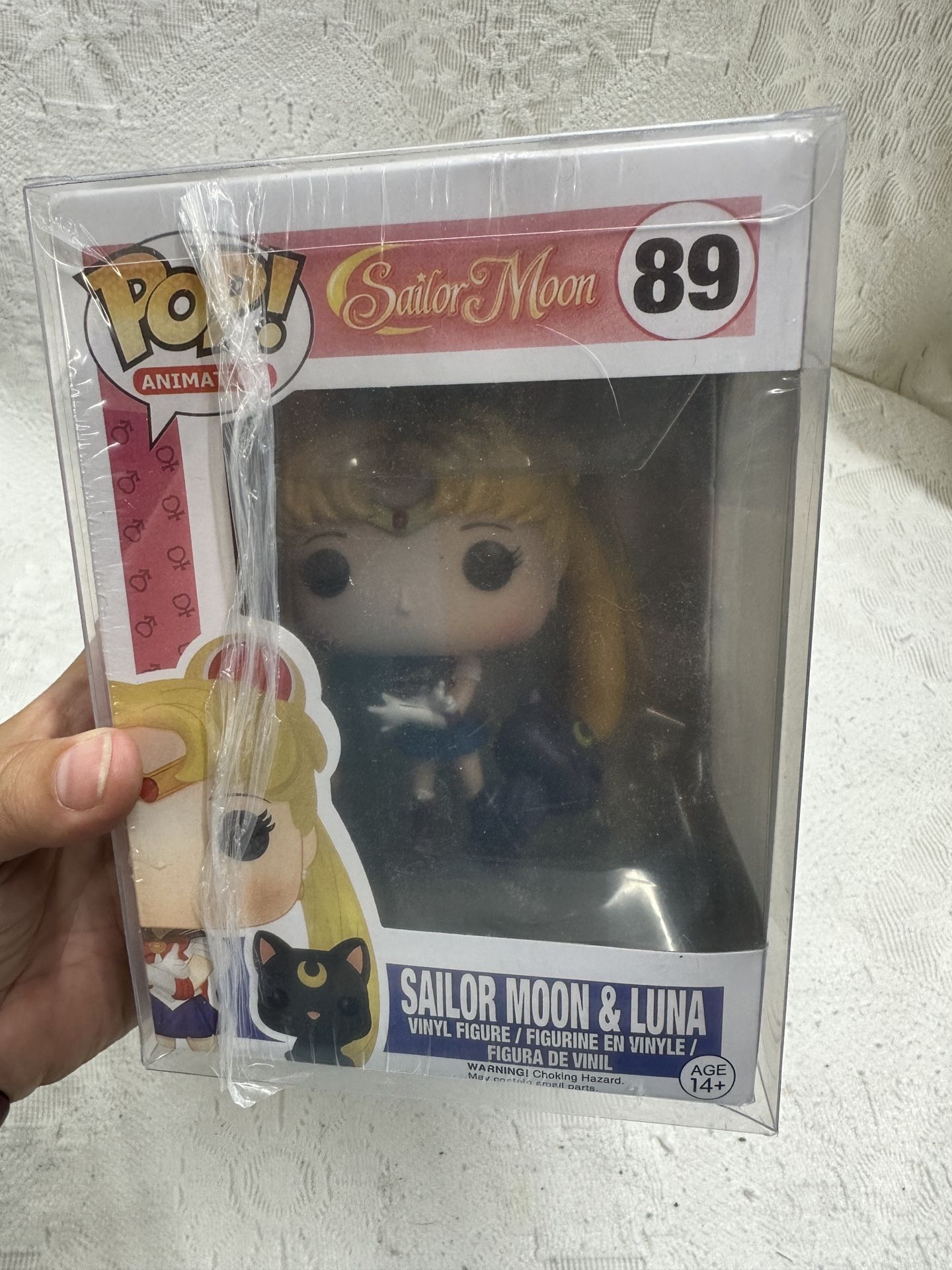 Funko Pop! Animation Sailor Moon and Luna #89 New in Box w/ Protector Luna Unset