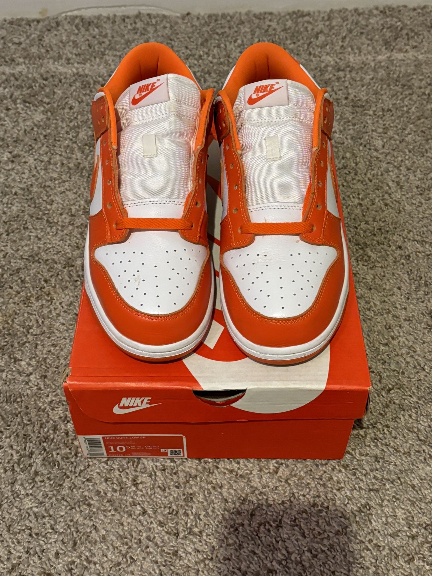 Nike Dunk Low Syracuse Size 10.5