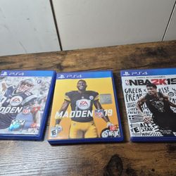 🎮 PS4 Games – Madden 17, Madden 19 & NBA 2K19