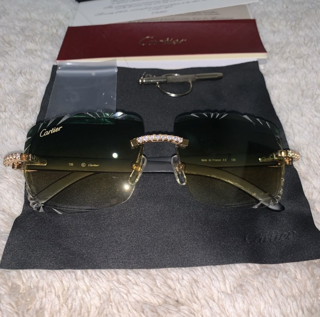 Cartier Buff Horn Sunglasses 