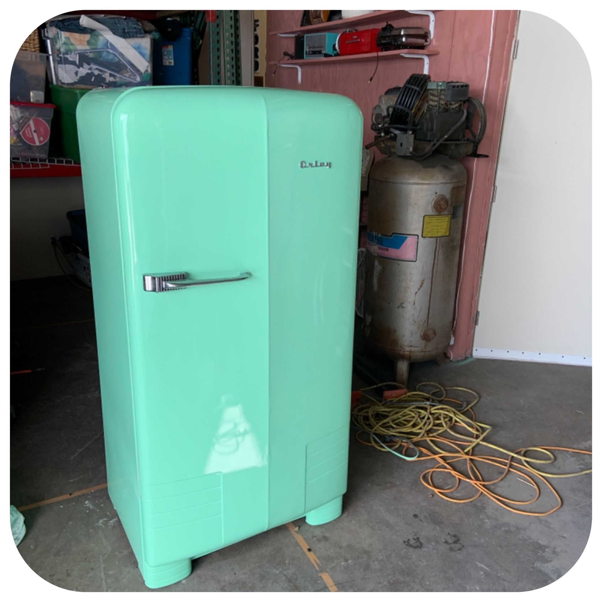 Orley vintage refrigerator antique refrigerator