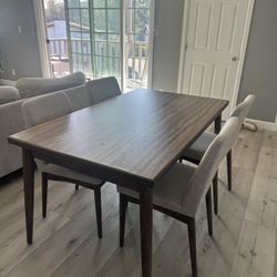 Dining Table with Four Chairs