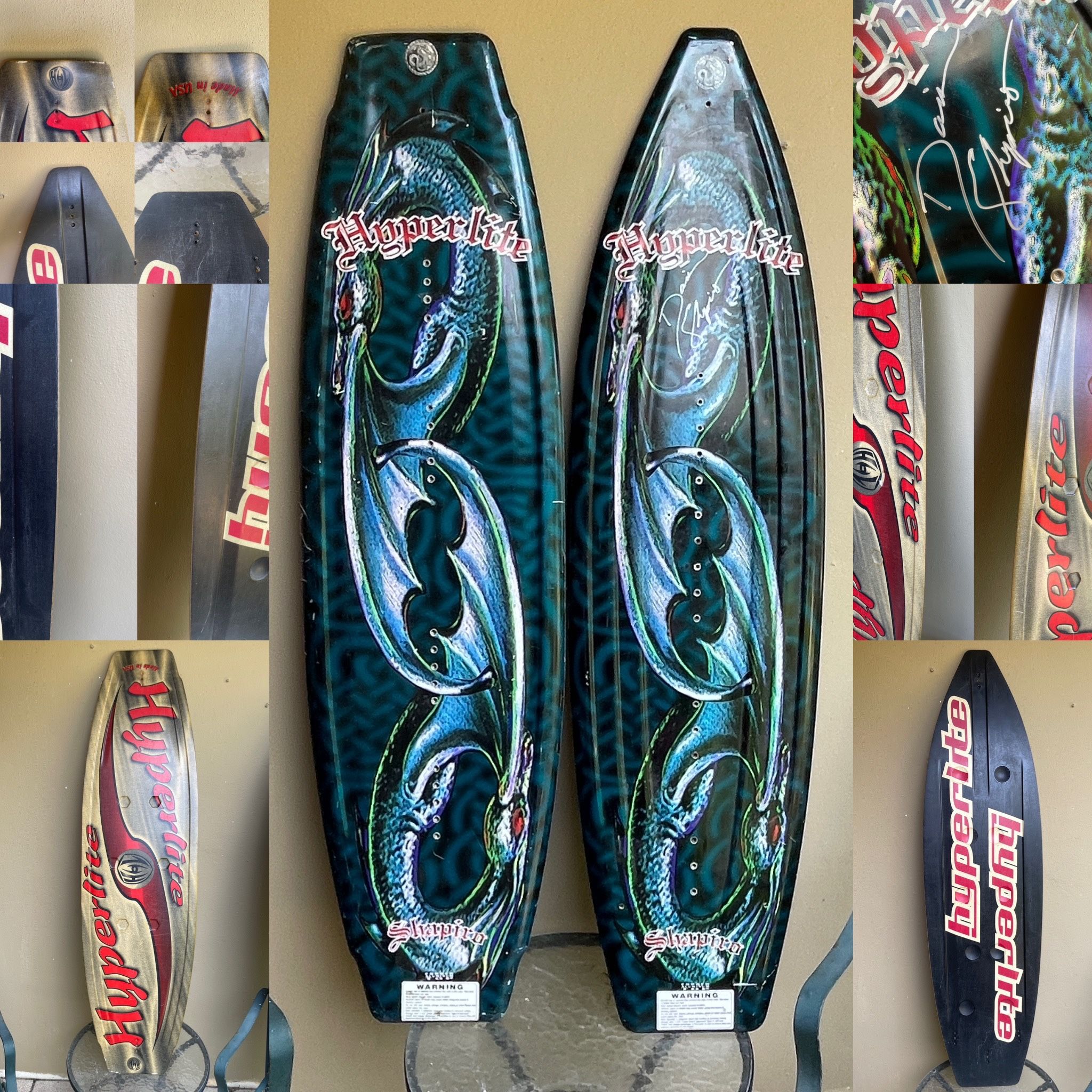 Wakeboards Hyperlite Shapiro Green Dragon Directional and twin tip signed