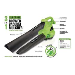 Three in one electric blower vacuum mulcher + manual aerator