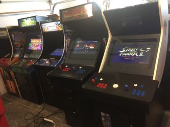 Just built arcade games play 1299 games .pacman,Galaga,streetfighter,Simpsons too much to list