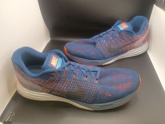 Nike LunarGlide 7 Brave Blue Black Blue Lagoon Running Sneakers  Men's Size 13