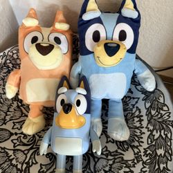Stuffed Bluey/Bingo + Hide And Seek Bluey