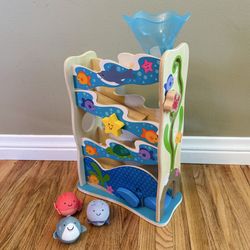 Infant/Toddler Toy - Melissa & Doug Rollables Wooden Ocean Slide