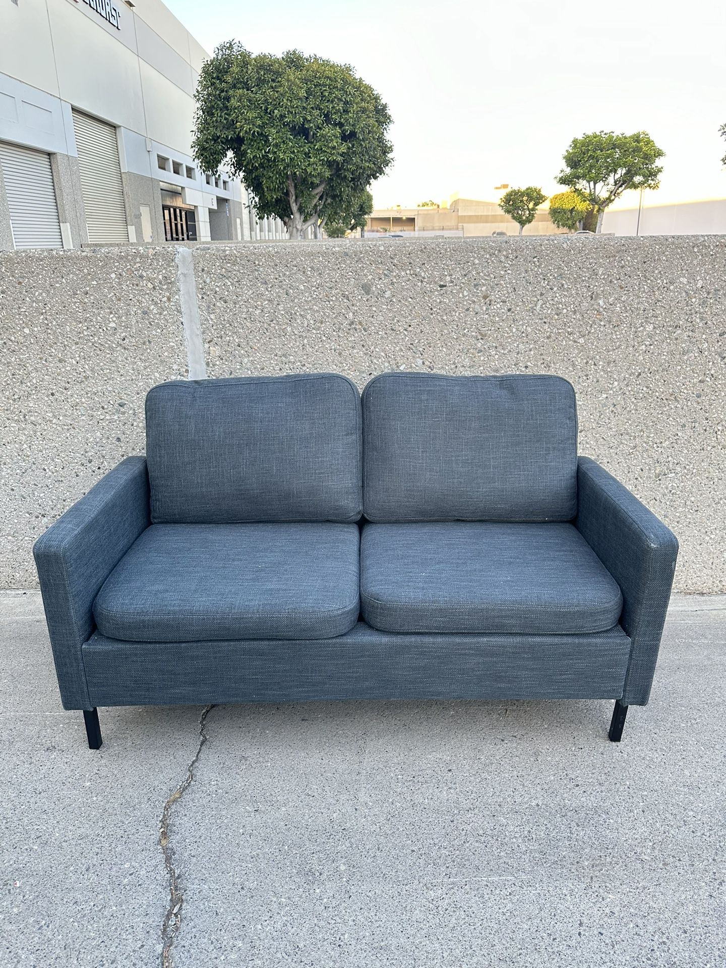 56in Modern Fabric Small Loveseat Couch Sofa