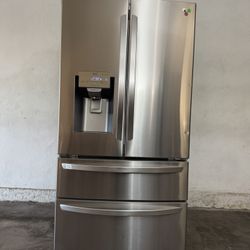 LG Four Doors  Counter Depth Stainless Steel Refrigerator 