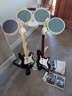 Rock Band bundle with console Rockband Guitar Hero