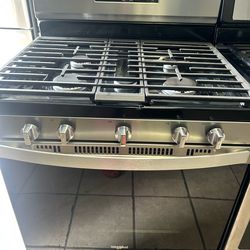 Whirlpool stainless steel stove (delivery+install available) Width 30”