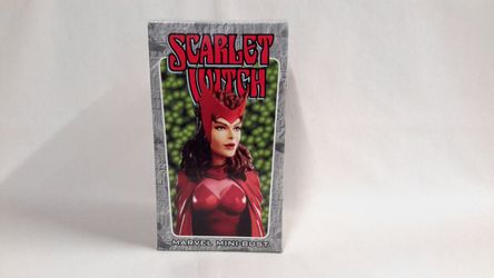 🔥MARVEL MINI BUST: SCARLET WITCH SCULPTED BY STEVE WEST (2000, BOWEN ) LIMITED COMIC STATUE