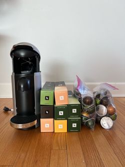 Nespresso Vertuo Breville Machine + 148 Pods Bundle