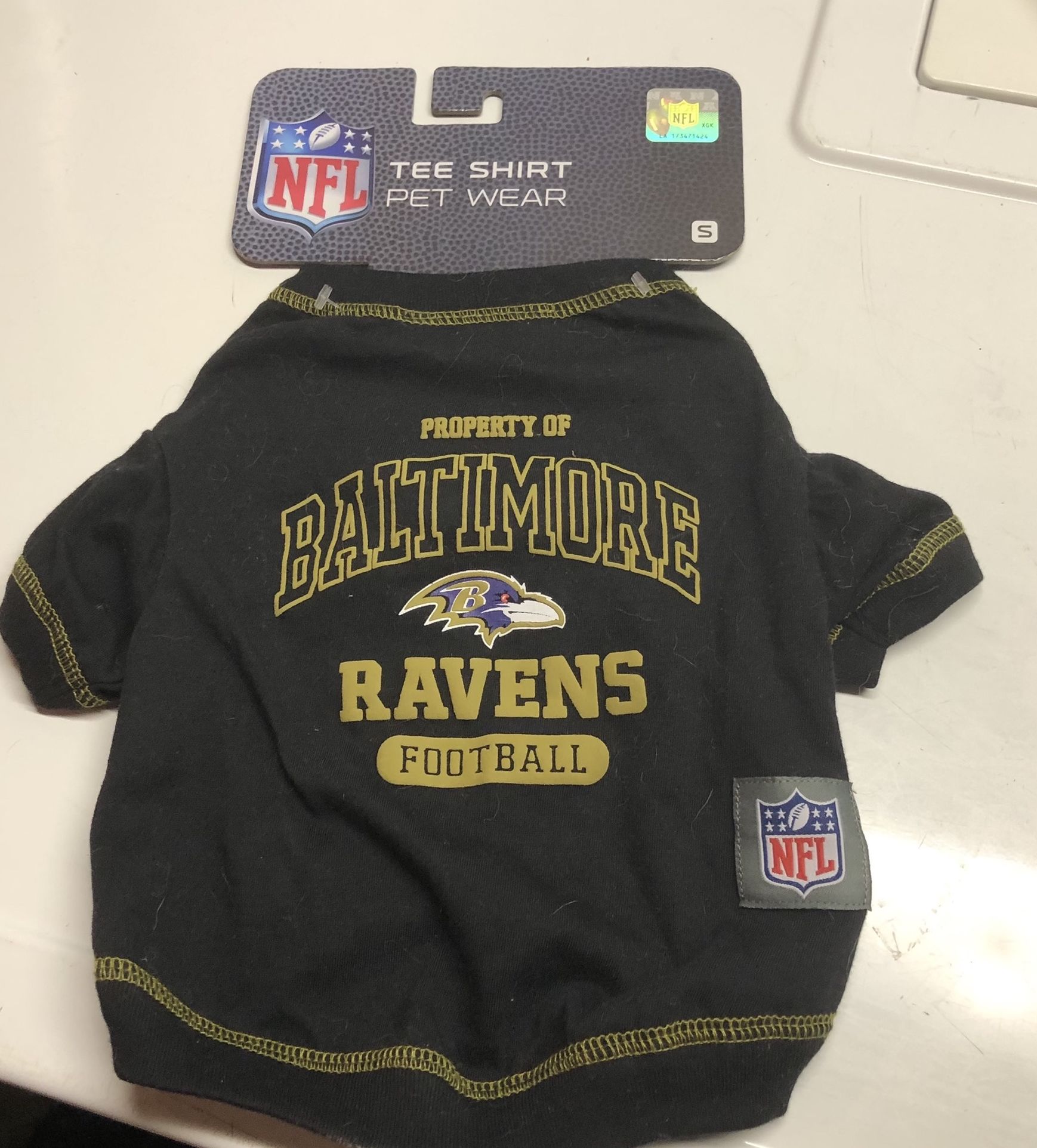 NFL Baltimore Ravens Dog Tee Shirt Small