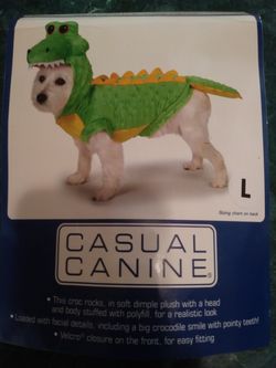 Crocodile dog costume (L)