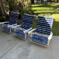 New Folding Beach Chairs Each