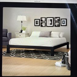 Queen Steel Bed Frame By Alwyn Home