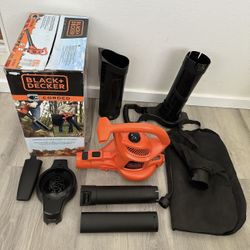 BLACK+DECKER 12 AMP 230 MPH 385 CFM Corded Electric 3-In-1 Handheld Leaf Blower, Vacuum & Mulcher