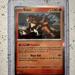 Entei Pokemon TCG: Obsidian Flames Holo Rare 30/197