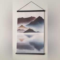 Torre &amp; Tagus Miko Hanging Printed Canvas Rolled Wall Art - Mountains 903780A 