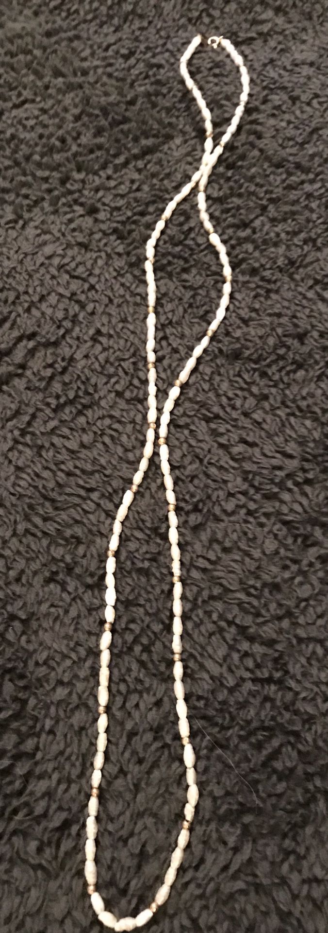 30 inch 14k gold and fresh water pearl necklace