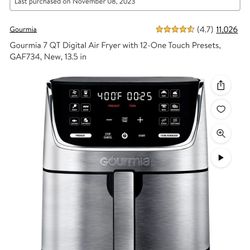 NIB Gourmia Air Fryer Christmas Gift 