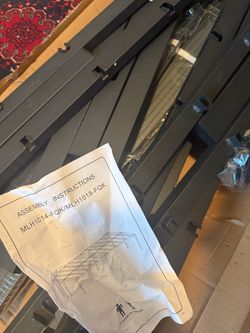 Metal Bed Frame – Unassembled, Full