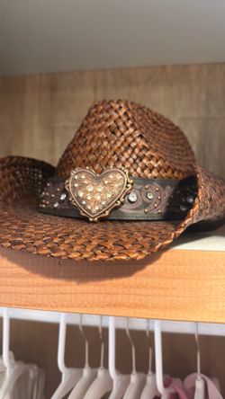 Brown Straw Cowboy Hat