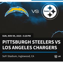 Steeler vs Chargers -SNF Primetime Game