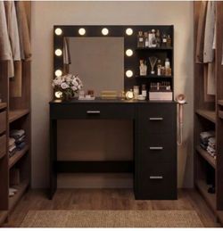 Black makeup Vanity