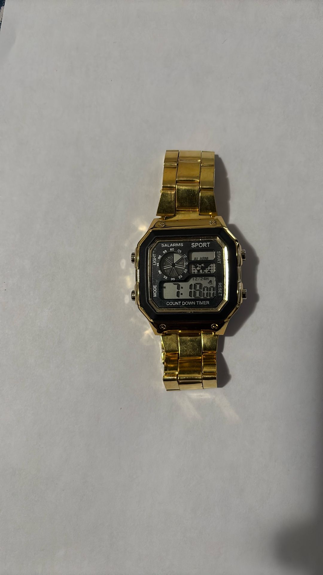 Backlit Digital Alarm Watch
