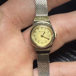 Rare Vintage Bulova Watch 10K 1/40 GF “Woody” Watch|inlaid| Band Dutchess