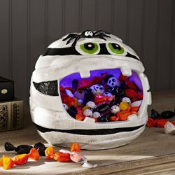 Member's Mark Pre-Lit Ceramic Mummy Halloween Candy Bowl $14.99