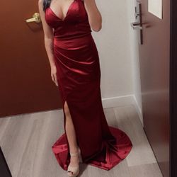 Burgundy Prom Dress