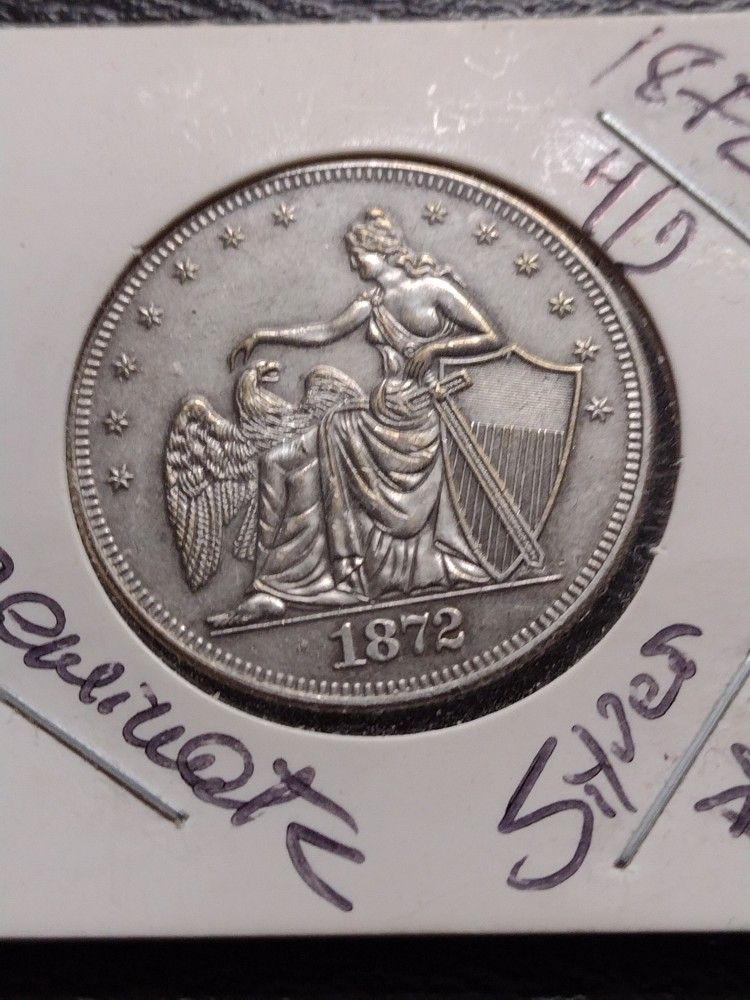 Status: Imitation Silver Pl. 1872 Liberty Half Dollar **14gr.**