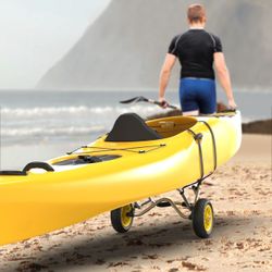 Kayak Cart Canoe Dolly Fishing Kayak Carrier Foldable Paddle Board Trolley NEW